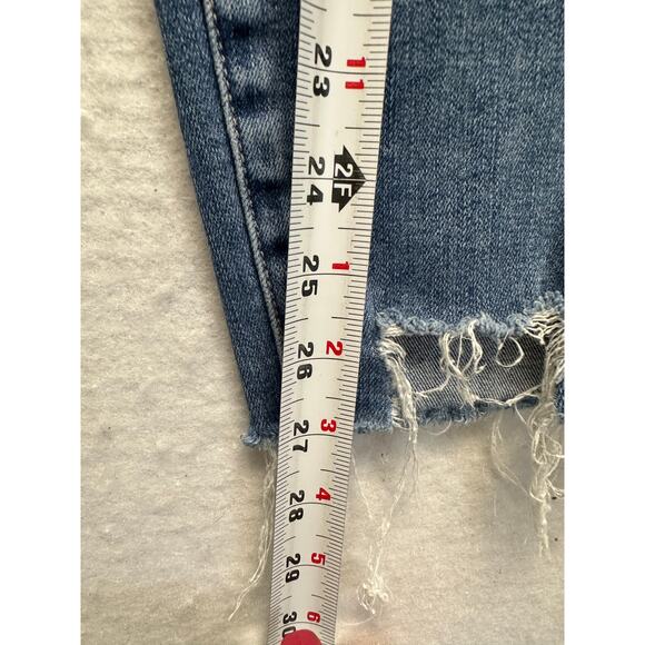 PAIGE Womens Size 30 Verdugo Ankle Skinny Distressed Stretch Denim Raw Hem Jeans - Picture 6 of 11